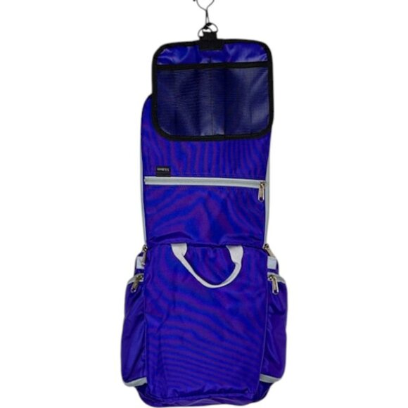 L.L. Bean Med Unisex Travel Toiletry Organizer Bag - Purple - 9¾"H x 11½"W x 3"D - Picture 10 of 10